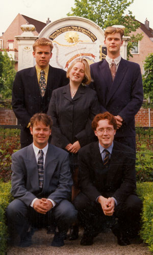 Peter, Sander, Arwin, Eveline, Mark